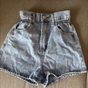 High-Waisted Denim Shorts